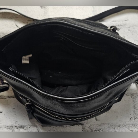 Kate and Mel Black Faux Leather Purse - Picture 11 of 14